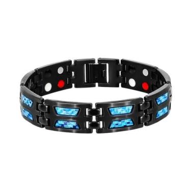 Imagem de Pulseira Magnética De Carbono E Germânio Para Homens, Joia De Cuidado 