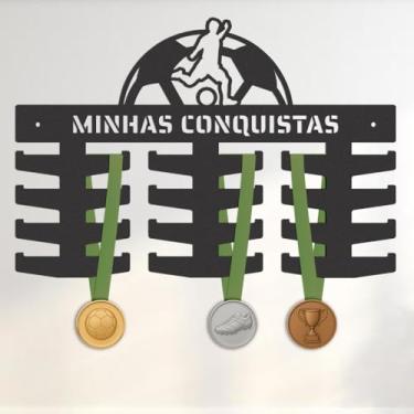 Imagem de Porta Medalhas Futebol Masculino Minhas Conquistas