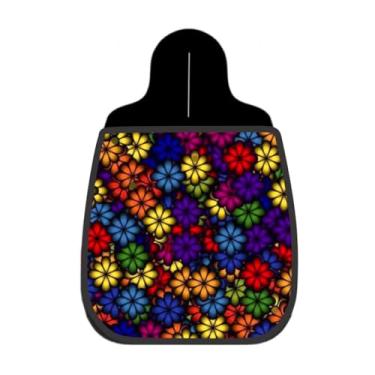 Imagem de Lixeira De Carro Organizador Lixinhocar Mosaico Flores Coloridas