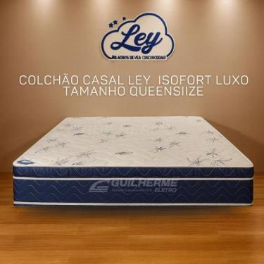 Imagem de Colchão Casal Queen Size Isofort Luxo com Molas Ensacadas Ley Colchões