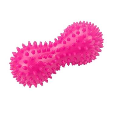 Imagem de Bola de massagem de amendoim, bola de massagem para costas, pescoço, ombro, coluna, pernas, quadris, ioga fitness relaxamento muscular bola de fáscia (rosa vermelha, 2 peças)