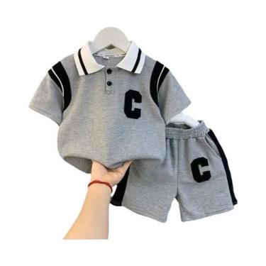 Imagem de Conjunto De 2 Peças De Camiseta E Shorts Para Meninos E Meninas De Ver