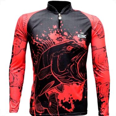 Imagem de Camiseta De Pesca Masculina King Brasil Sublimada-Masculino