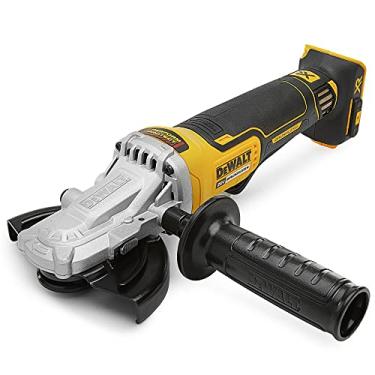 Imagem de DEWALT Moedor angular 20V MAX* XR com freio, 12,7 cm, interruptor de pá de cabeça plana, somente ferramenta (DCG413FB)