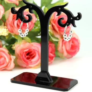 Imagem de Brinco Argola Com Bolinha Prata Legítima 925 - Lojas La&Amp;Ny, Prata 