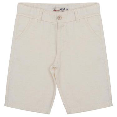 Imagem de Bermuda Juvenil Look Jeans Linho Bege - 8 - UNICA-Unissex