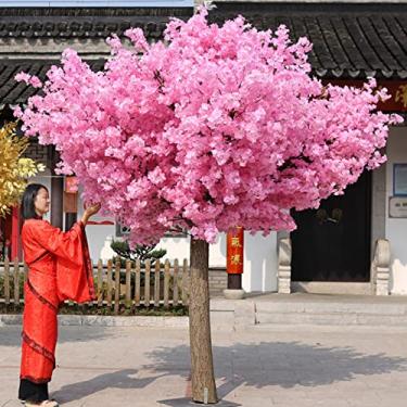 Imagem de Árvores artificiais de flor de cerejeira, grandes plantas simuladas, árvores falsas, flores de seda, decoração de festa de casamento em ambientes internos/externos, restaurante, shopping center, 2 x 2