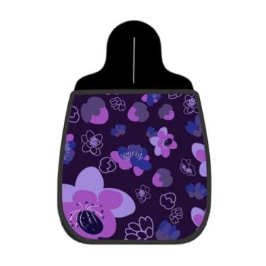 Imagem de Lixeira De Carro Organizador Lixinhocar Orquídeas Roxas Fundo Escuro