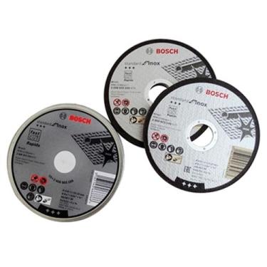 Imagem de Disco de Corte para Inox 115x1x22,23mm Box 10Un. Bosch, Preto