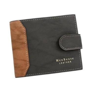 Imagem de Carteira Masculina De Couro PU De Alta Qualidade Com Zíper Curto, Port