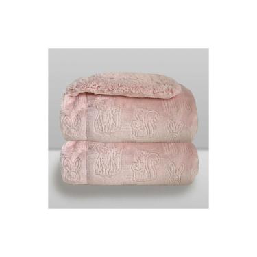 Imagem de Cobertor Donna Laço Bebê Plush com Sherpa Ferrete