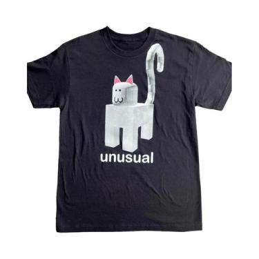 Imagem de Camiseta Feminina Preta Slim Fit Com Estampa Divertida E Moderna, Esti