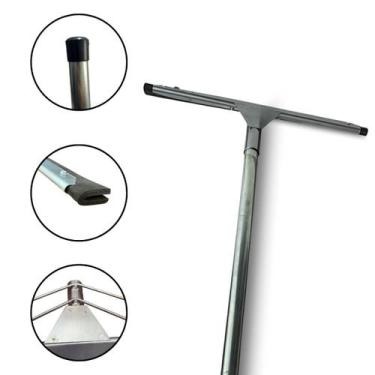 Imagem de Rodo de Limpeza Pesada Profissional 40 cm com Cabo de Aço 1,50 m Resis