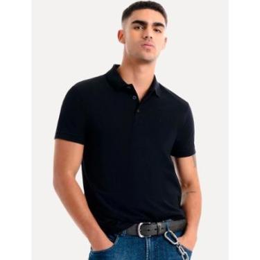 Imagem de Polo Ellus Masculina Piquet Classic Easa Preto-Masculino