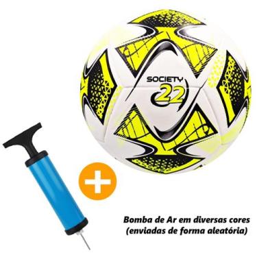 Imagem de Kit Bola Bomba de Ar Campo Futsal Volei Society Jogo Esporte - - Toppe