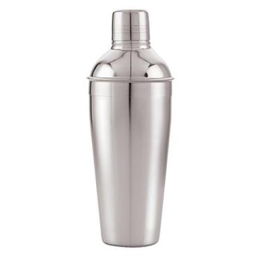 Imagem de Coqueteleira Cobbler 500ml Inox Aço Inoxidável Profissional com Tampa 