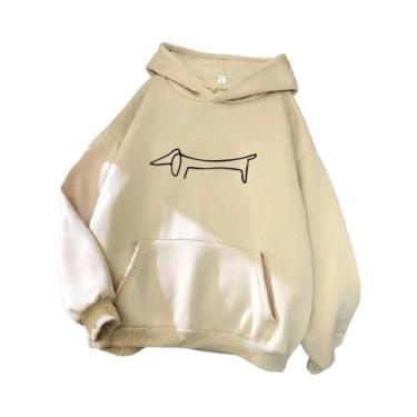 Imagem de Moletom Feminino Engraçado Com Capuz Estilo Coreano 2023, Moletom Góti