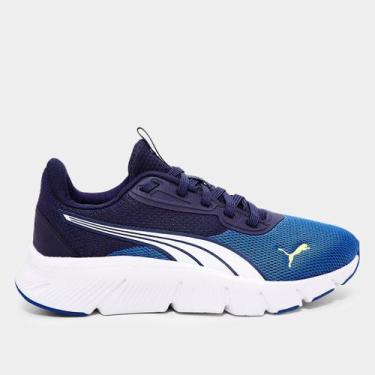 Imagem de Tênis Infantil Puma Flexfocus Lite Modern, Azul, Branco, 36