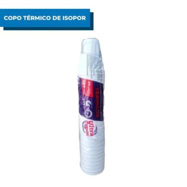 Imagem de Copo Térmico Isopor Ultra Bebidas Quentes 180ml Com 25 Unidades