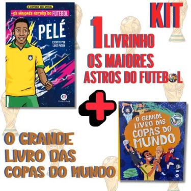 Imagem de KIT Livro OS MAIORES ASTROS DO FUTEBOL PELÉ + Livro O GRANDE LIVRO DAS