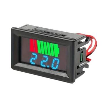 Imagem de Indicador De Voltagem De Bateria De Carro LED 12V 24V 36V 48V 60V Medi