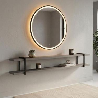 Imagem de Prateleira Multiuso 180cm com Suporte em Metal 100% MDF - Casa Lar Inc