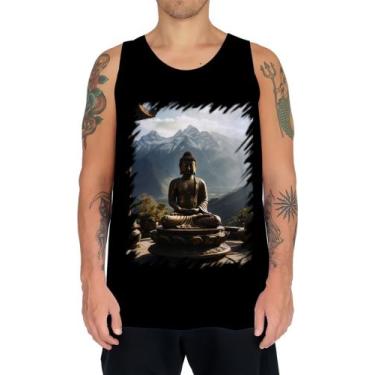 Imagem de Camiseta Regata Estátua de Buda Iluminado Religião 10 - Kasubeck Store