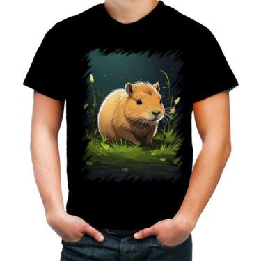 Imagem de Camiseta Colorida Capivara do Bem Animalzinho 19 - Kasubeck Store®, P