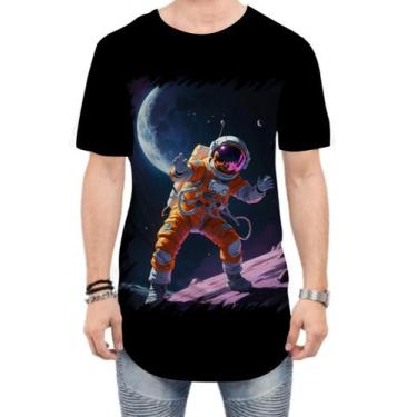 Imagem de Camiseta Longline Astronauta Dance Vaporwave 3 - Kasubeck Store®, GG