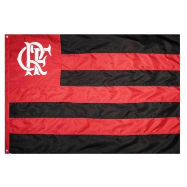 Imagem de Bandeira Oficial do Flamengo 96 x 68 cm - 1 1/2 pano-Unissex