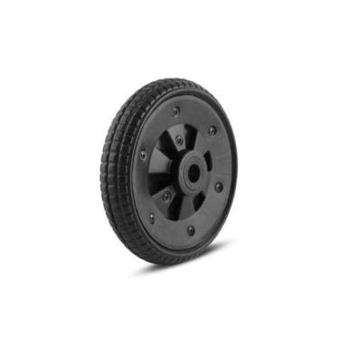 Imagem de Roda para Carrinho 207x55 PVC Expandido sem Câmara 1-2'' para Uso Geral Resistente Preto Roma