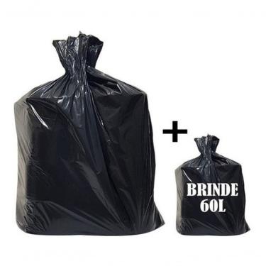 Imagem de Saco de Lixo 200 Litros Reforçado para Descarte de Resíduos 90x110 100 Unidades para Us...