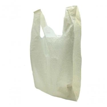 Imagem de Sacola Plástica Reciclada Reforçada Branca Leitosa 5KG para Produtos Pesados Higipack