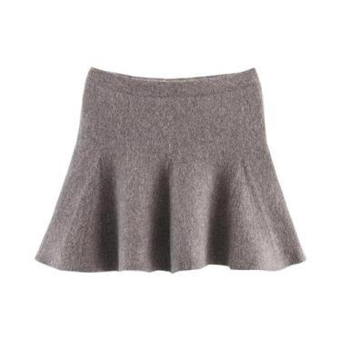 Imagem de Conjunto De Saia Curta E Jaqueta Tricotada Solta Para Mulheres, Moda O