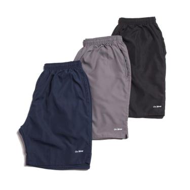 Imagem de Kit Shorts Tactel Ox Silver 3 Peças Masculino-Masculino
