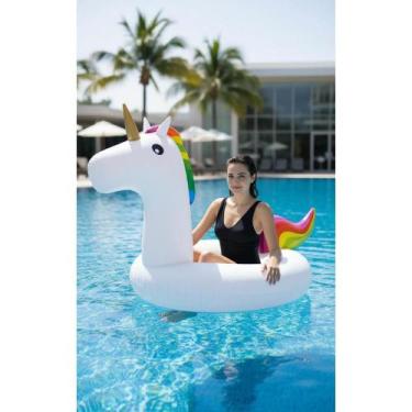 Imagem de Boia Gigante Adulto Flamingo & Unicórnio 1,20m - Congratulations Store