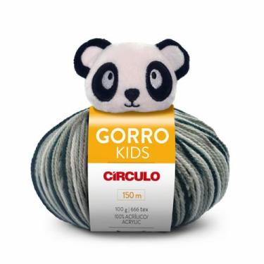 Imagem de Gorro Kids 100g - Círculo, 9835, Panda felix