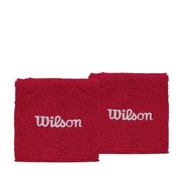 Imagem de Munhequeira Wilson Tennis Wristband, Vermelho