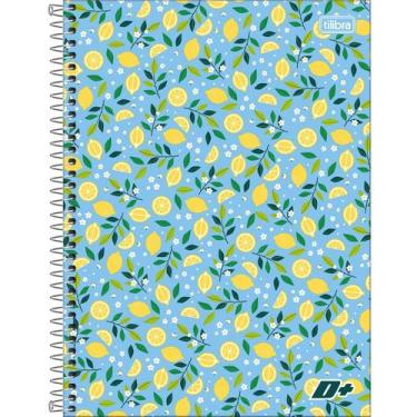 Imagem de Caderno Espiral Universitário 10 Matérias D+ Feminino 200 Folhas Capa 