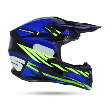 Imagem de Capacete Revo Ims Azul/Preto Trilha Enduro Motocross, M - 58