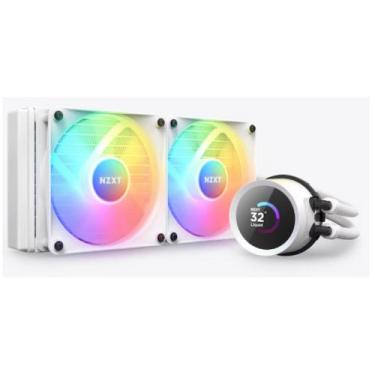 Imagem de Water cooler 240mm nzxt kraken 240 rgb, display lcd, amd/intel, branco