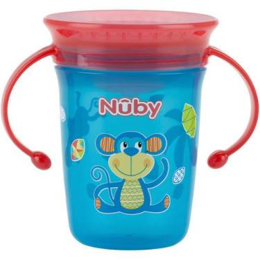Imagem de Copo Infantil Com Alça Tampa Nuby 240 Transição Fácil Beber - - NÛBY, 