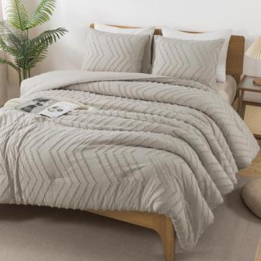 Imagem de Conjunto de edredom Andency Linen Twin Size com 3 peças
