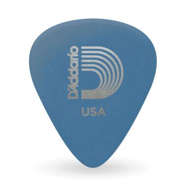 Imagem de Kit 25 Palhetas D'Addario Duralin 1DBU5-25 Delrin 1.0mm Alta Resistência Azul