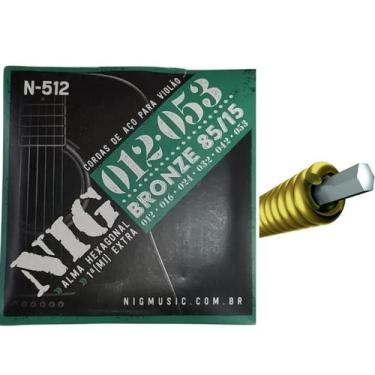 Imagem de Encordoamento nig violao aco 012 bronze 85/15 6 cordas n512