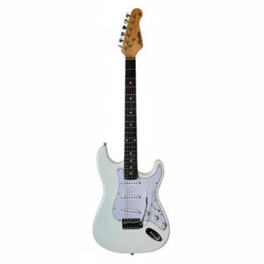Imagem de Guitarra Elétrica Malibu EG22 Creme Stratocaster Ideal Para Iniciantes