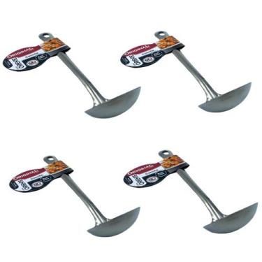 Imagem de Kit Cozinha 4 Conchas Inox 16,5cm Molho P/ Saladas Caldos - Original