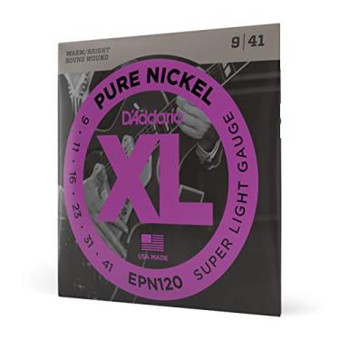 Imagem de Encordoamento Para Guitarra .009-.041 D'Addario XL Pure Nickel EPN120