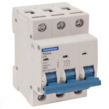 Imagem de Disjuntor TR3KA 3 P 70 A Curva C Tramontina Tramontina