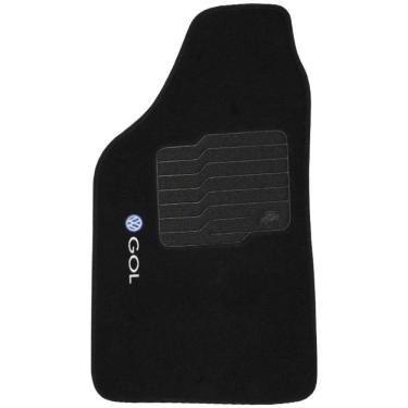 Imagem de Jogo Tapete Automotivo Carpete Gol Quadrado Bola G2 G3 G4 G5 80/13 Soft Preto